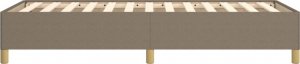 vidaXL vidaXL Rama łóżka, kolor taupe, 90x200 cm, tapicerowana tkaniną 6