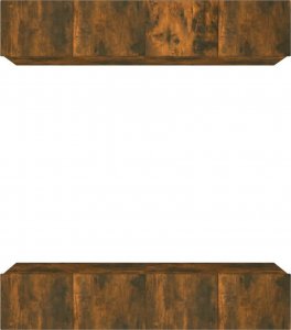 vidaXL vidaXL Szafki telewizyjne, 4 szt., dąb wędzony, 80x30x30 cm 6