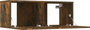 vidaXL vidaXL Szafki telewizyjne, 4 szt., dąb wędzony, 80x30x30 cm 10