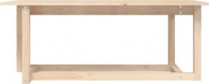 vidaXL Stolik kawowy, 110x55x45 cm, lite drewno sosnowe 3