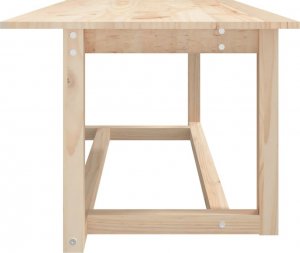 vidaXL Stolik kawowy, 110x55x45 cm, lite drewno sosnowe 4