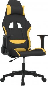 Fotel vidaXL czarno-żółty (345494) 1