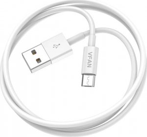 Kabel USB Vipfan USB-A - microUSB 1 m Biały (6971952431232) 1