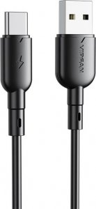 Kabel USB Vipfan USB-A - USB-C 1 m Biały (6971952432796) 1
