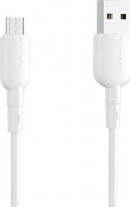 Kabel USB Vipfan USB-A - microUSB 1 m Biały (6971952432741) 1