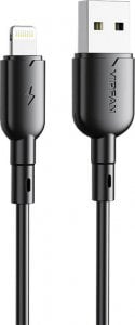 Kabel USB Vipfan USB-A - Lightning 1 m Czarny (6971952432789) 1
