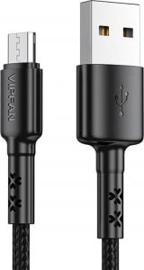 Kabel USB Vipfan USB-A - microUSB 1.2 m Czarny (6971952430129) 1