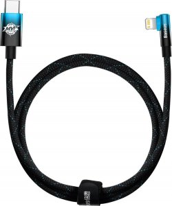 Kabel USB Baseus USB-C - Lightning 1 m Czarno-niebieski (CAVP000221) 1