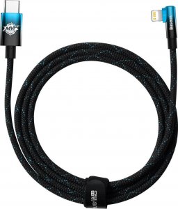 Kabel USB Baseus USB-C - Lightning 2 m Czarno-niebieski (CAVP000321) 1