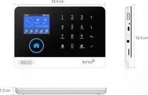 Huxgo Bezprzewodowy alarm GSM + WiFi HXA003 2G z aplikacją TUYA SMART - C5 + syrena bezprzewodowa 10