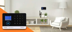 Huxgo Bezprzewodowy alarm GSM + WiFi HXA003 2G z aplikacją TUYA SMART - C7 + syrena bezprzewodowa 9