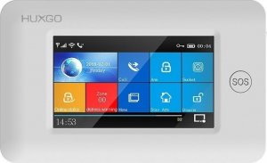 Huxgo Bezprzewodowy alarm GSM + WiFi HXA006 4G LTE z aplikacją TUYA SMART - C5 + syrena bezprzewodowa 5