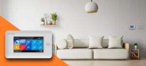 Huxgo Bezprzewodowy alarm GSM + WiFi HXA006 4G LTE z aplikacją TUYA SMART - C7 + syrena bezprzewodowa 3