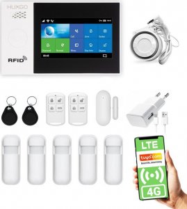 Huxgo Bezprzewodowy alarm 4G LTE GSM + WiFi - HXA007 R5 + syrena 105 dB 11