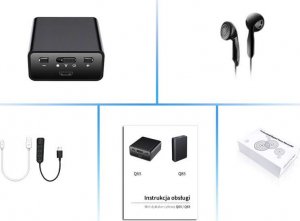 Dyktafon Dyktafon szpiegowski z detekcją dźwięku Q65 - podsłuch z magnesem i pamięcią 32GB 9