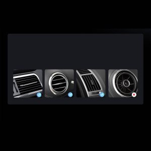 Baseus Uchwyt grawitacyjny Baseus Stable na kratkę (czarny) 11