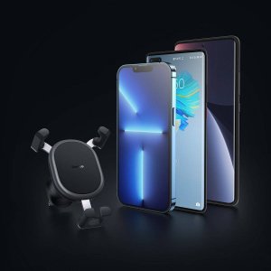 Baseus Uchwyt grawitacyjny Baseus Stable na kratkę (czarny) 18