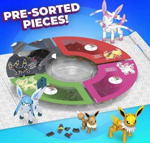 Mattel mega construx pokemon every eevee evolution klocki 4
