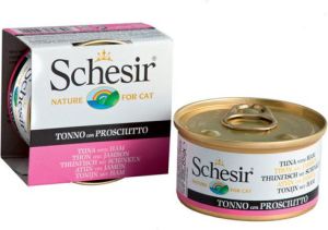 Schesir Schesir tuńczyk z szynką w galaretce w puszce 85g 1