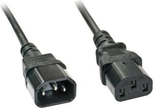 Kabel zasilający Lindy C14 - C13, 2m, czarny (30331) 1