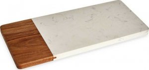 Deska do krojenia Kinvara Deska do krojenia Brązowy Biały Drewno akacjowe Marmur (15 x 1,3 x 30 cm) 1