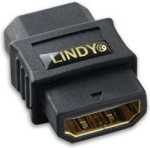 Adapter AV Lindy HDMI - HDMI czarny (41230) 1
