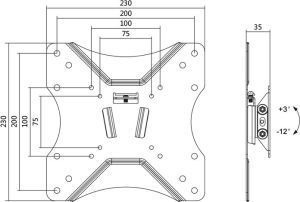 LogiLink Uchwyt ścienny BP0005 23'' - 42'' 4