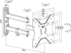 LogiLink Uchwyt ścienny BP0008 23'' - 42'' 2