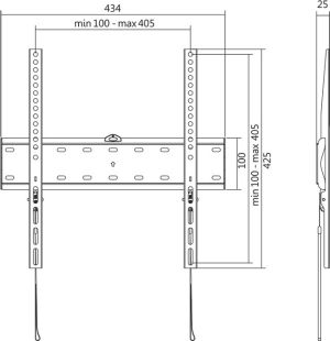 LogiLink Uchwyt ścienny BP0013 32'' - 55'' 4