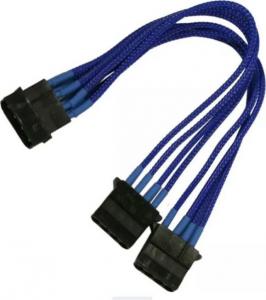 Nanoxia Molex - Molex x2, 0.2m, Niebieski (NX4PY2EBR) 1