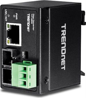 Konwerter światłowodowy TRENDnet 100Base-FX SM. SC, 30km, IP 30 (TI-F10S30) 1