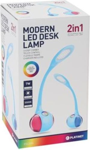 Lampka biurkowa Platinet niebieska  (43737) 2