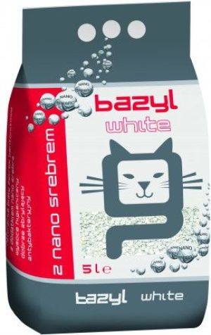 Żwirek dla kota Celpap Bazyl Ag+ White Naturalny 5 l 1