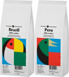 Kawa ziarnista Kiwi Garden Brazil / Peru 1 kg 1