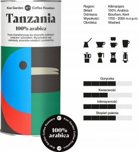 Kawa ziarnista Kiwi Garden Tanzania 200 g 3