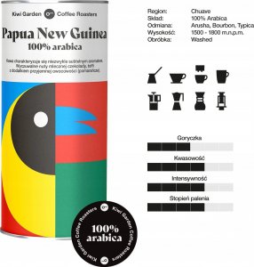Kawa ziarnista Kiwi Garden Papua 200 g 3