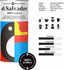 Kawa ziarnista Kiwi Garden Tanzania 600 g 10