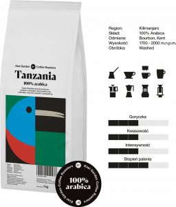 Kawa ziarnista Kiwi Garden Tanzania 1 kg 3