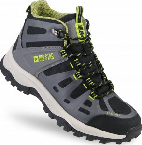 Buty trekkingowe męskie Big Star Big Star Trekking Shoes KK174098 szary 41 11