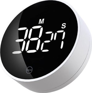 Minutnik Xiaomi Obrotowy zegar cyfrowy z wyświetlaczem i timerem Xiaomi MIIIW (biały) 1