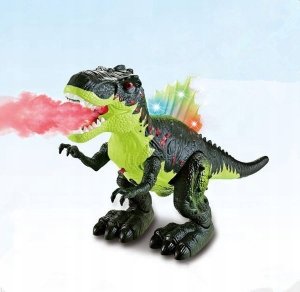 AIG Duży Dinozaur T-Rex Zieje Parą Ryczy Chodzi Świeci 11