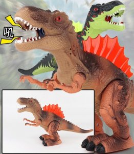 AIG Duży Dinozaur T-Rex Zieje Parą Ryczy Chodzi Świeci 5