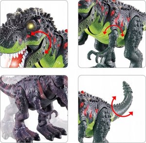 AIG Mega Dinozaur T-Rex Chodzi Ryczy Świeci Znosi Jaja 2