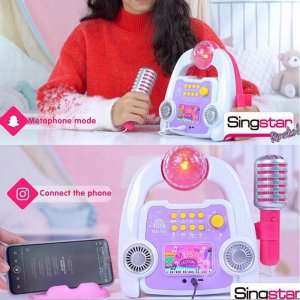 AIG Zestaw Do Karaoke Dla Dzieci Mikrofon Wzmacniacz 4