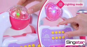 AIG Zestaw Do Karaoke Dla Dzieci Mikrofon Wzmacniacz 5