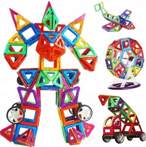 AIG Klocki Magnetyczne Panele Neodymowe 128 El Zestaw 2