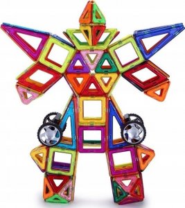 AIG Klocki Magnetyczne Panele Neodymowe 128 El Zestaw 5