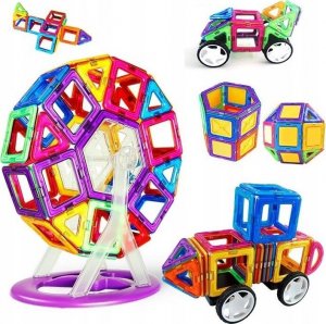 AIG Klocki Magnetyczne Panele Neodymowe 128 El Zestaw 9