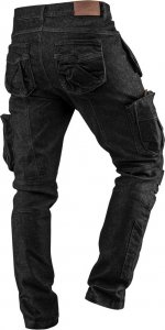Neo Spodnie robocze 5-kieszeniowe DENIM, czarne, rozmiar XXXL 4