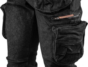 Neo Spodnie robocze 5-kieszeniowe DENIM, czarne, rozmiar XXXL 5